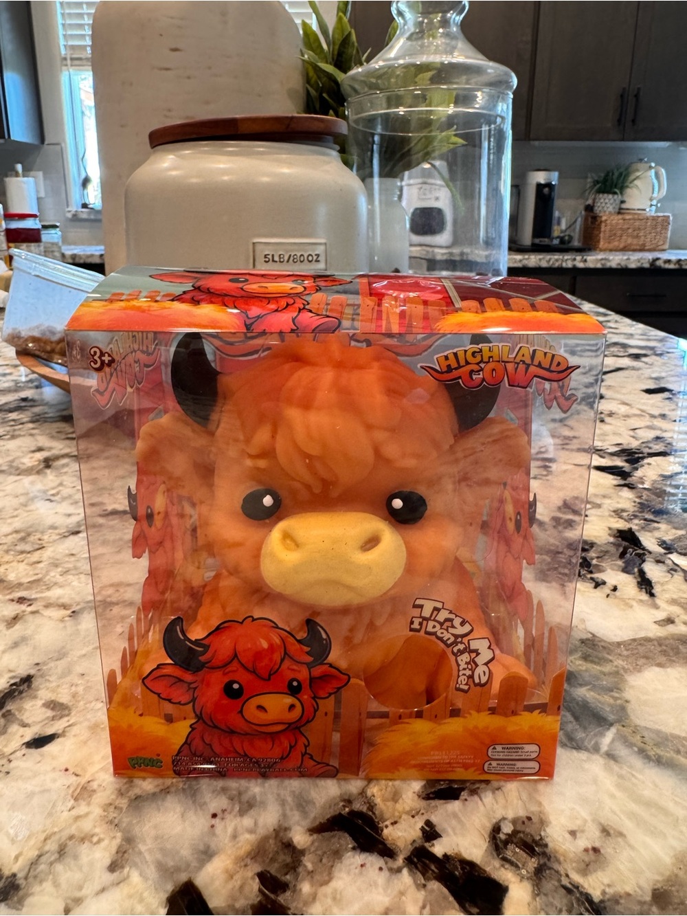 Rare Viral Highland Cow Squishy  *FAST SHIPPING* New in Box Light Orange